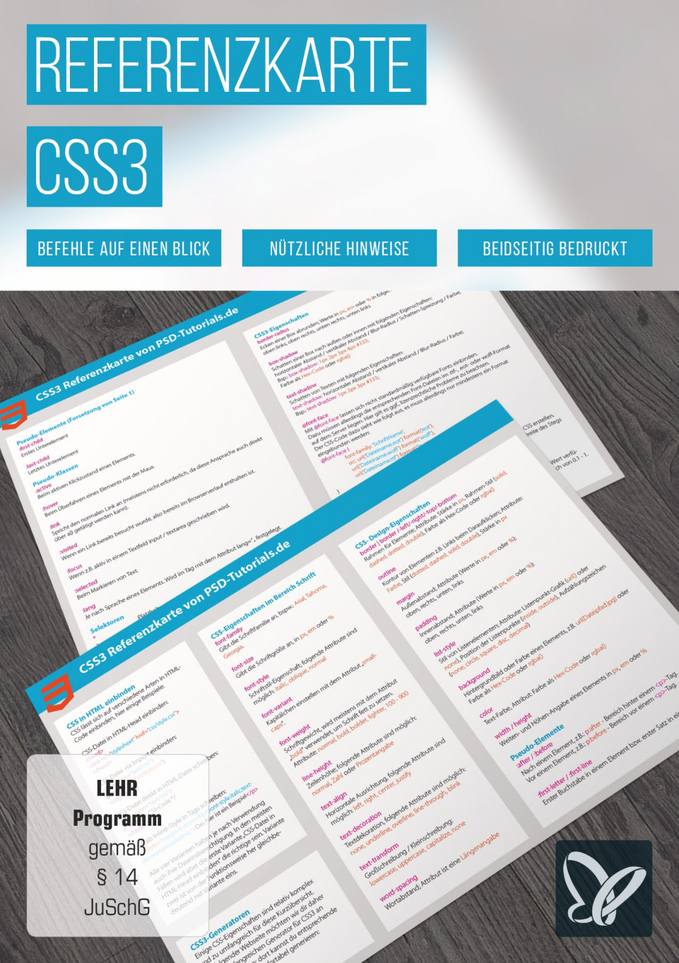 Shortcuts: CSS3-Referenzkarte
