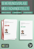 Bewerbung Medizinische Fachangestellte (MFA) – Vorlage mit Lebenslauf, Deckblatt, Anschreiben-Seite