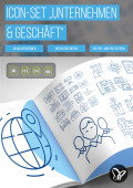 Icon-Set „Unternehmen & Geschäft“: 100 Business-Symbole für Web- und Print-Designs