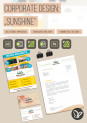 „Sunshine“ – Vorlagen zur Urlaubs- und Reisewerbung für Hotels, Pensionen & Co.