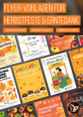 Flyer- & Plakat-Vorlagen für Herbstfeste und zum Erntedankfest