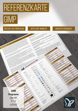 Tastaturkürzel: GIMP-Referenzkarte