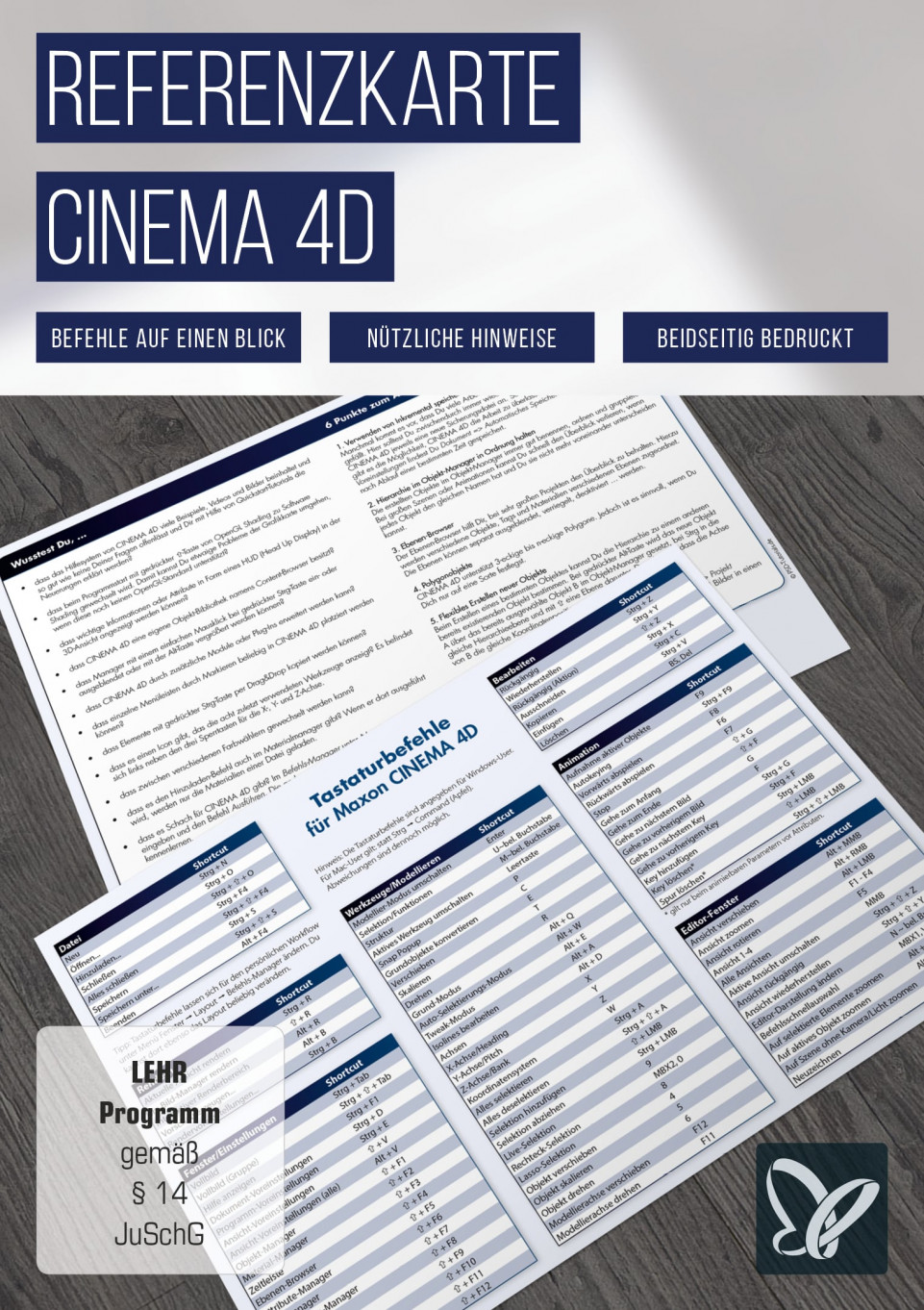 Referenzkarte für CINEMA 4D