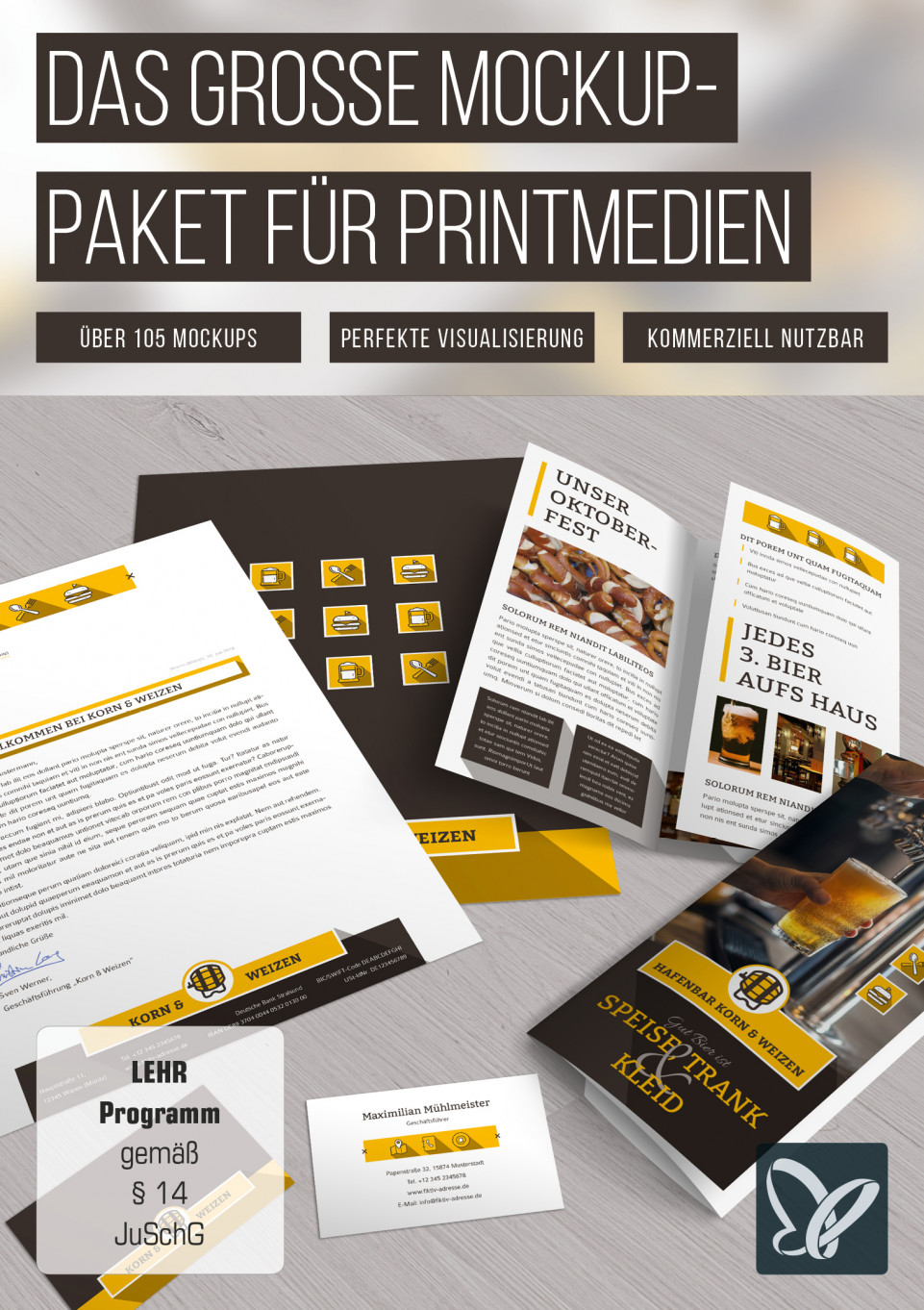 Photoshop Mockups Fur Flyer Poster Visitenkarte Buch Co Volume 1 Tutkit Com