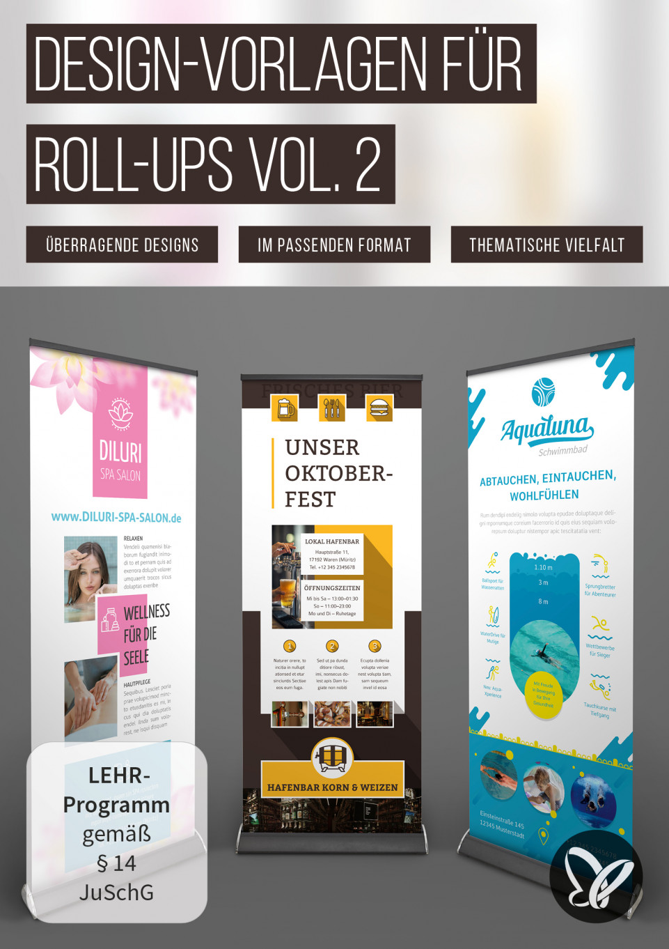 Roll-up Design-Vorlagen: Überragendes gestalten