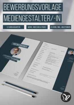 Bewerbung Mediengestalter/-in: kreatives Design-Muster