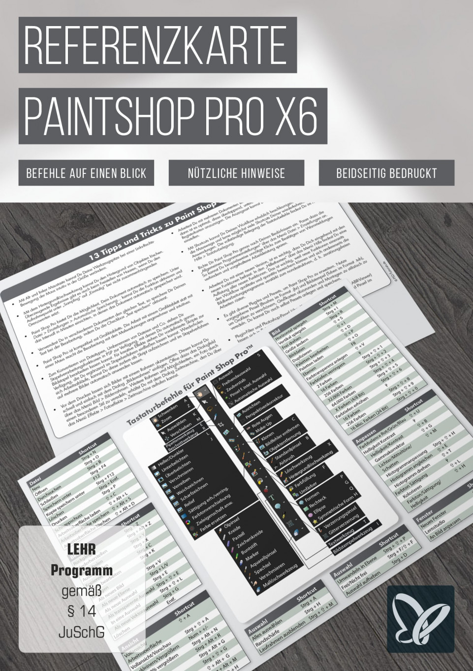 PaintShop Pro-Referenzkarte