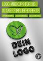 Logo-Mockups für 3D-, Glanz- und Relief-Effekte