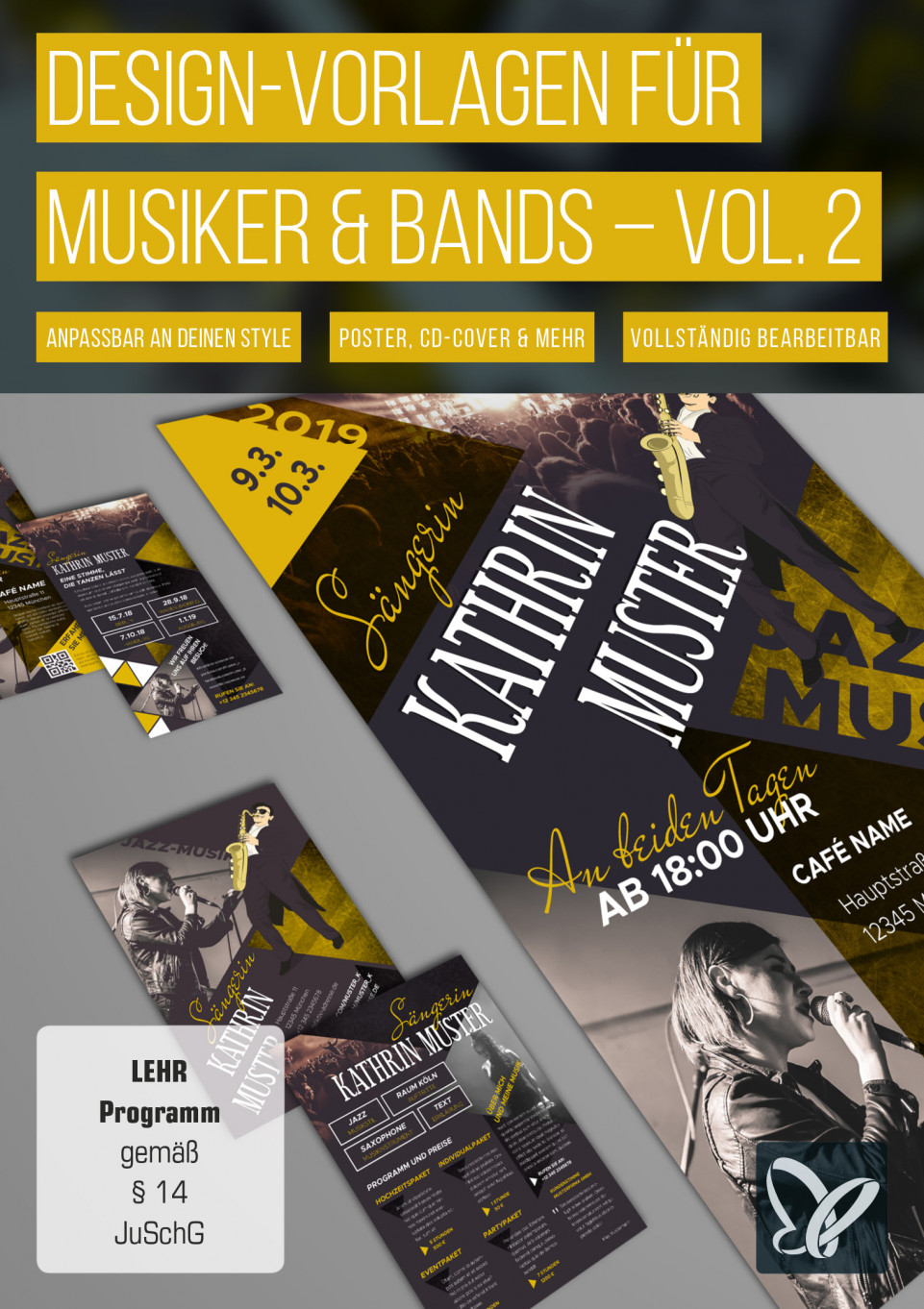 Design-Vorlagen für Musiker & Bands – Vol. 2