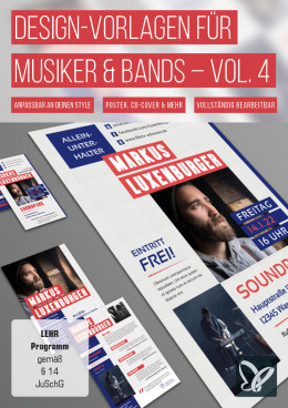 Design-Vorlagen für Musiker & Bands – Vol. 4