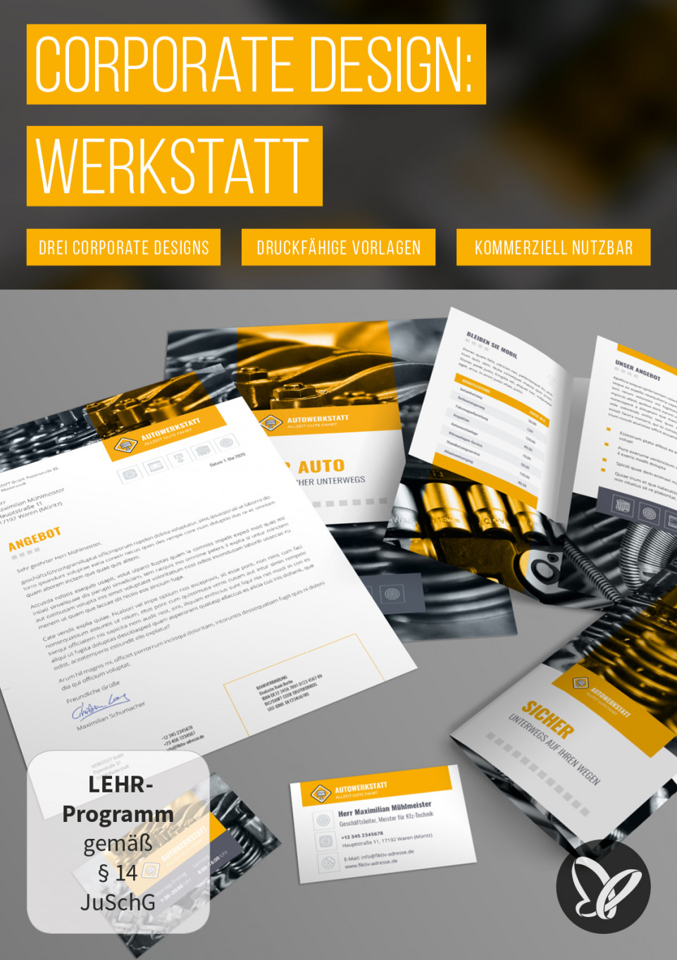 Corporate Design Vorlagen Fur Werkstatten Vom Powerpoint Layout Bis Zur Visitenkarte Tutkit Com