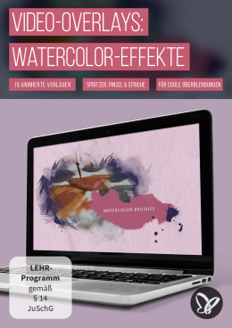 Animierte Video-Overlays zum Download – Watercolor-Effekte für After Effects & Co