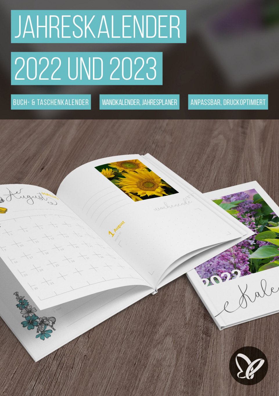 Jahreskalender 2022 und 2023 zum Ausdrucken