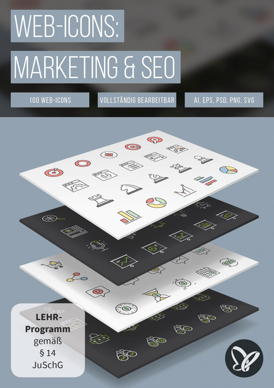 100 Web-Icons – Marketing & SEO