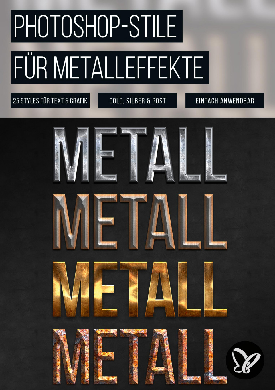 Photoshop Stile Fur Markante Metalleffekte Tutkit Com