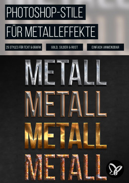 Photoshop-Stile für markante Metalleffekte