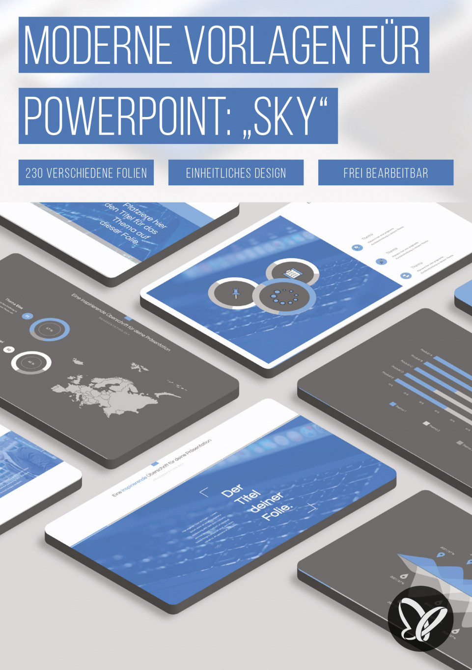 PowerPoint: Design-Vorlage „Sky“