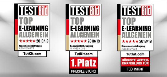 1. Platz Preis/Leistung für TutKit.com