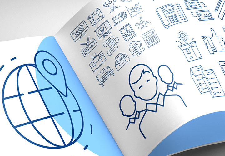 Icon-Set „Unternehmen & Geschäft“: 100 Business-Symbole für Web- und Print-Designs