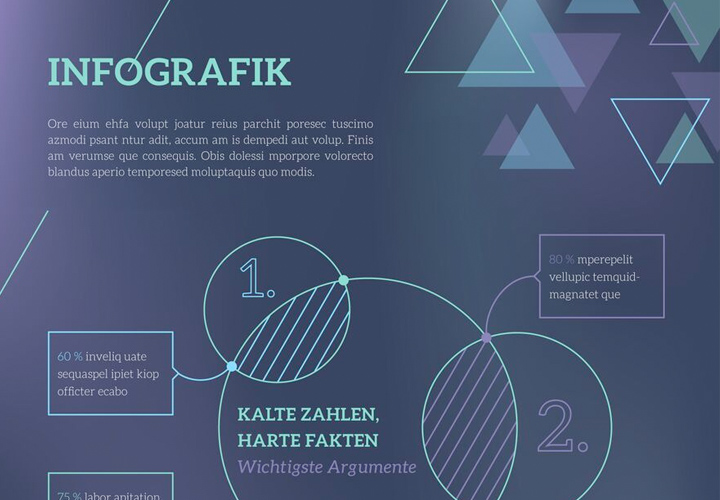 Design-Vorlagen für Infografiken