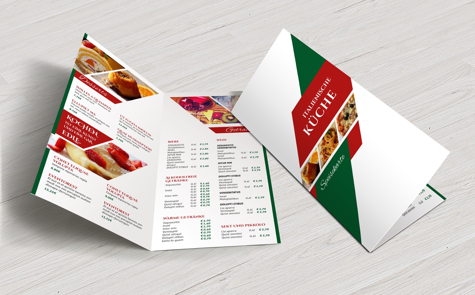 Speisekarten Vorlagen Fur Designer Und Gastronomen Indesign