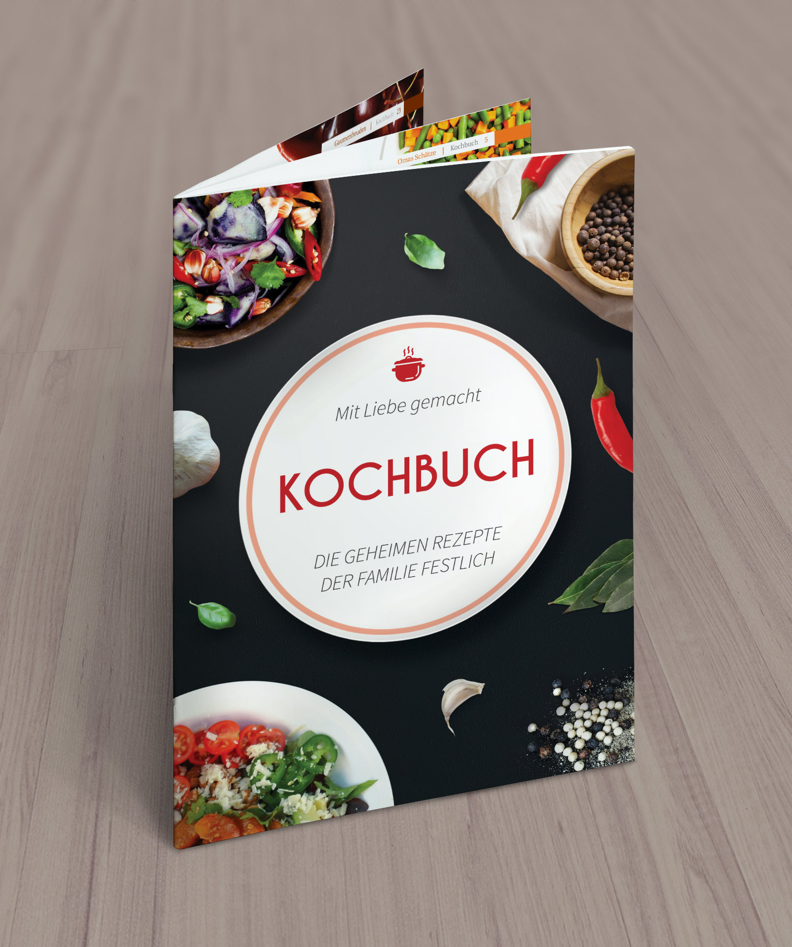 Kochbuch Und Rezeptbuch Vorlage Designs Layouts Fur Indesign