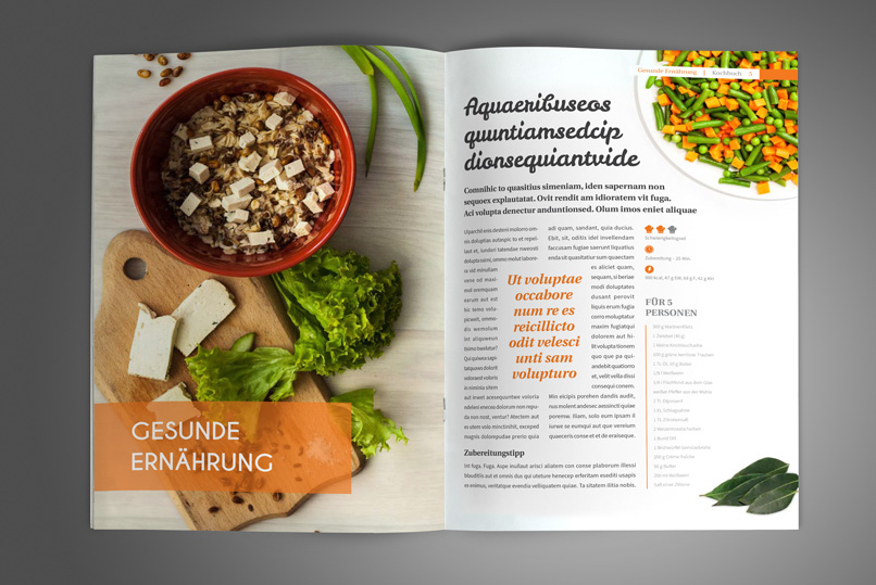 Vorlagen für Rezeptbuch, Kochbuch, Backanleitung im A4-Hochformat Vorlagen für Rezeptbuch, Kochbuch, Backanleitung im A4-Hochformat