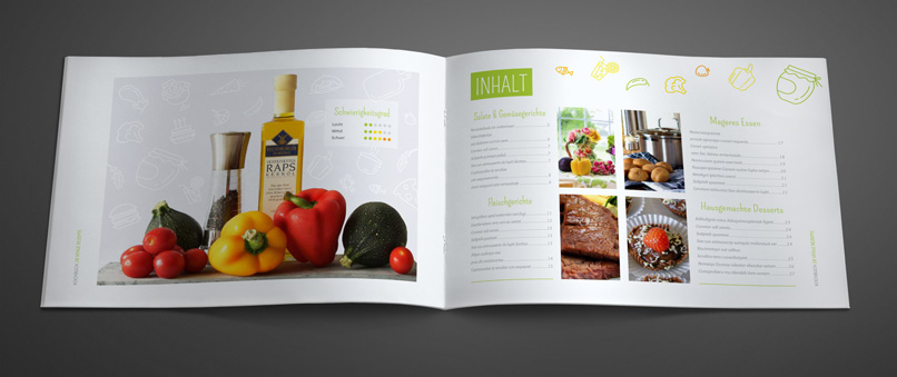 Vorlagen für Rezeptbuch, Kochbuch, Backanleitung im A4-Hochformat Vorlagen für Rezeptbuch, Kochbuch, Backanleitung im A4-Querformat