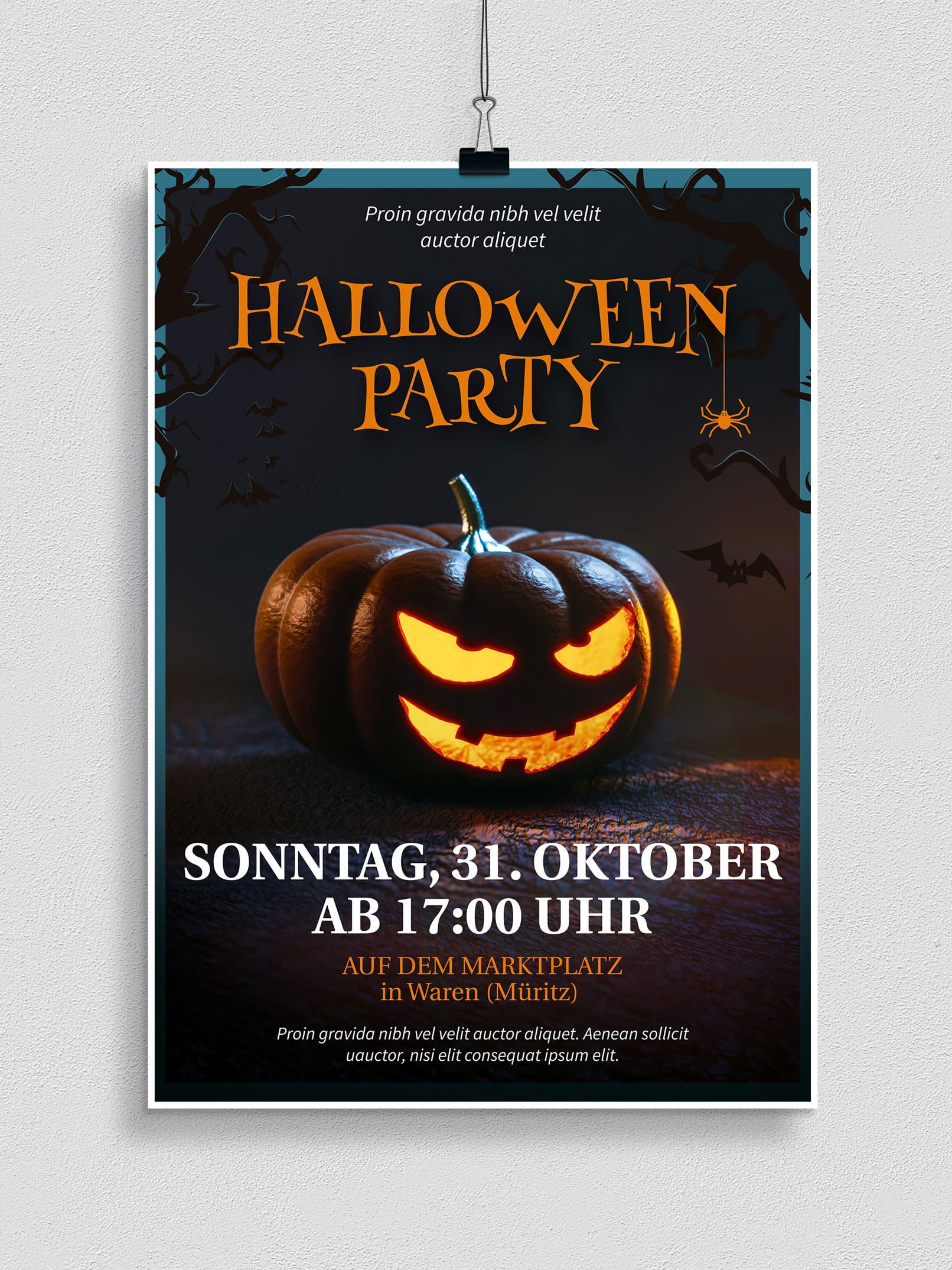 Halloween Vorlagen Fur Plakat Flyer Einladung Herunterladen