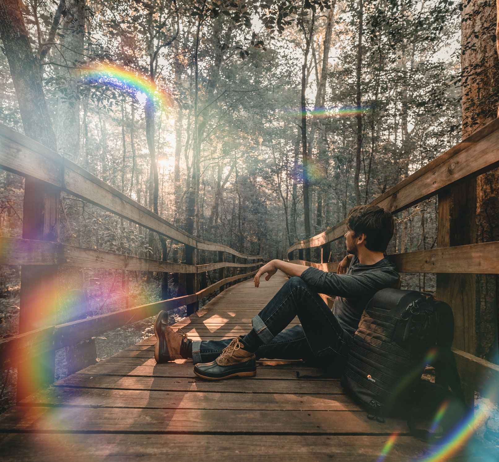 Prisma-Flares – das Regenbogenbunt als Overlays für deine Fotos
