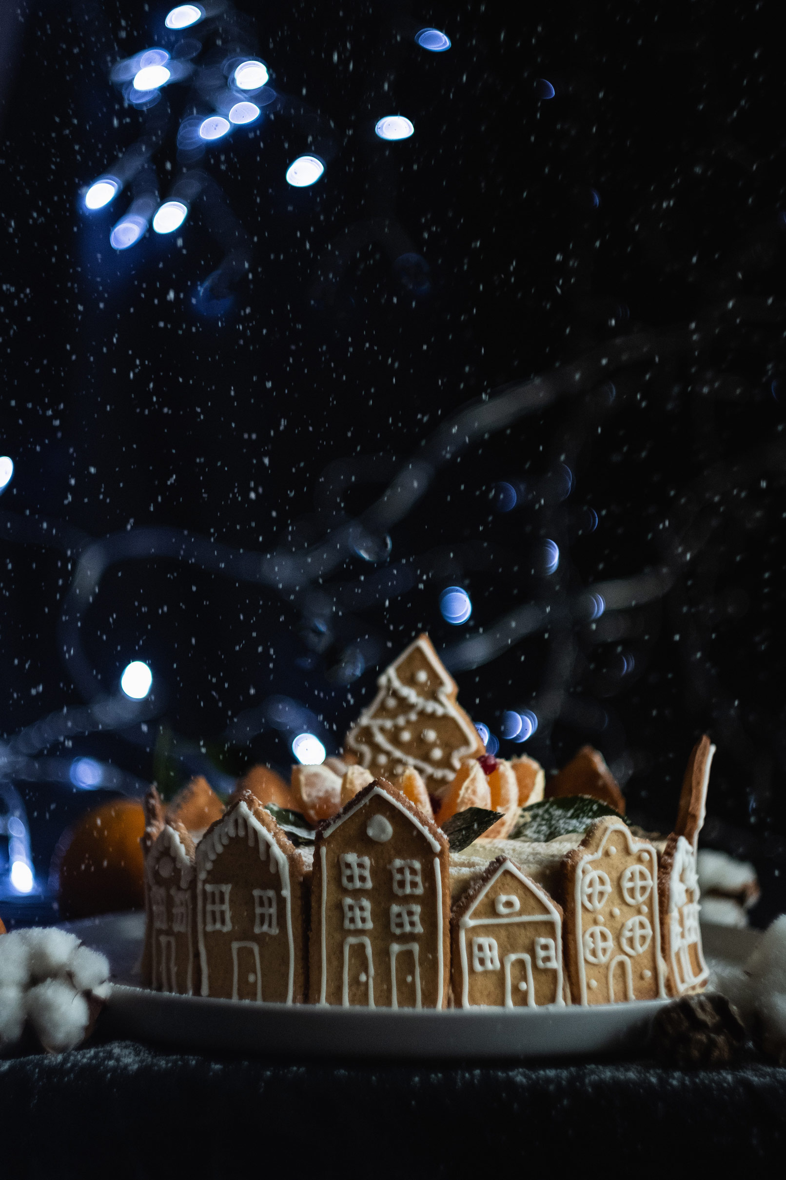 Bilderrahmen Weihnachten Und Winter Schneeflocken Und Eiskristalle