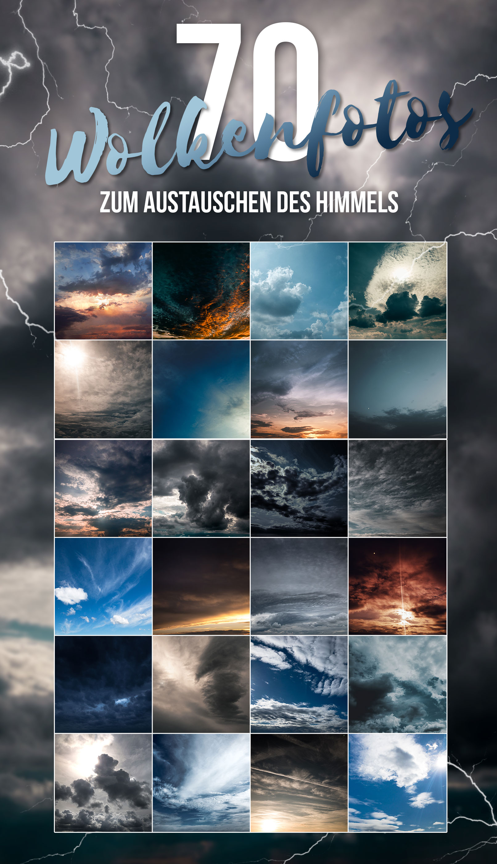 70 Wolkenfotos Zum Austauschen Des Himmels Und Als Hintergrund