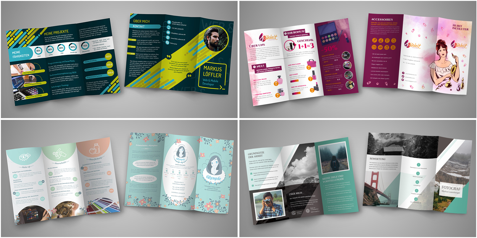 Flyer und Folder gestalten – fertige Design-Vorlagen ...