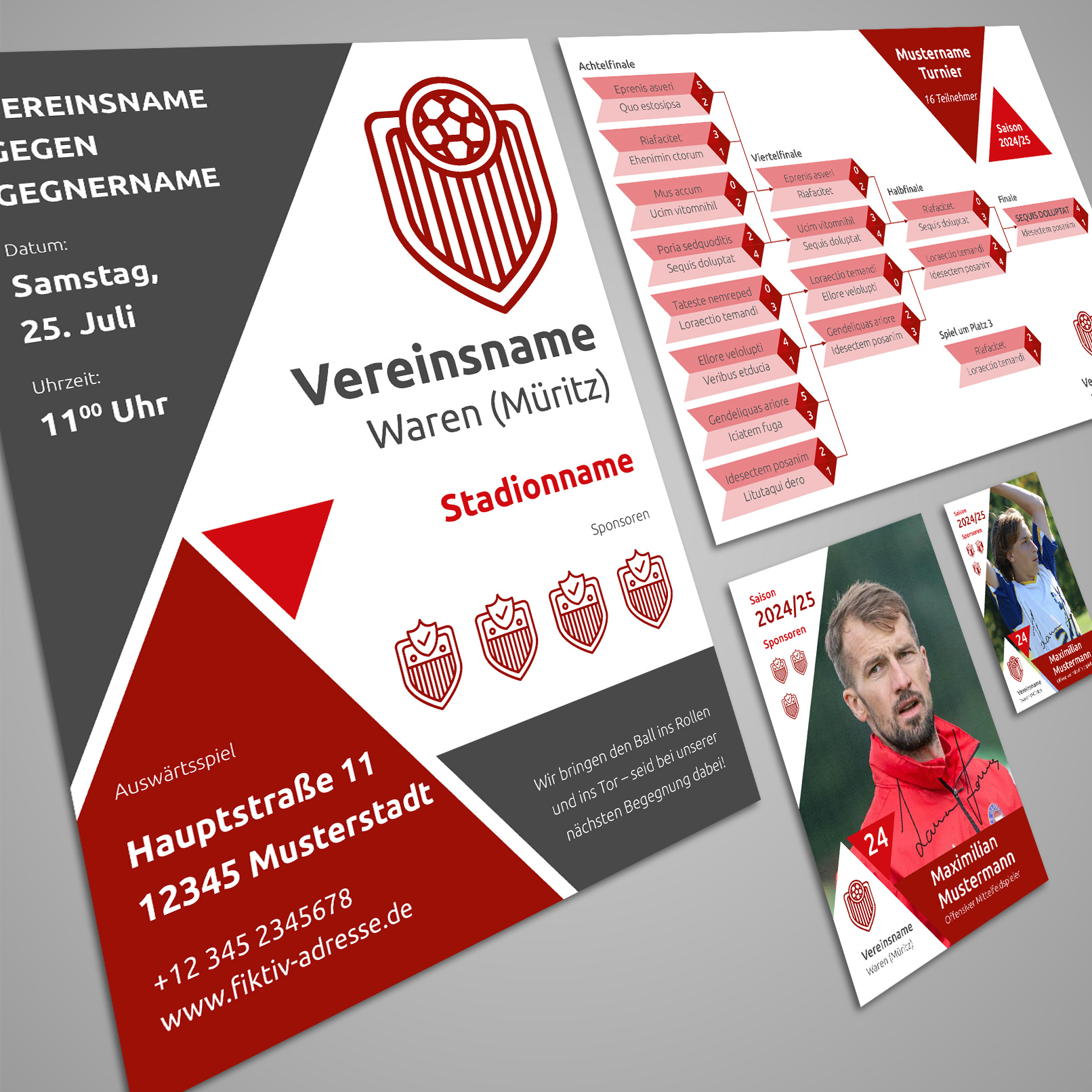 Sport- & Fußballverein - Marketing-Vorlagen zum Download